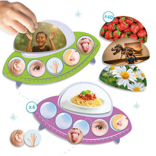 Didaktiskais materiāls "Misija: atklāj 5 maņas"